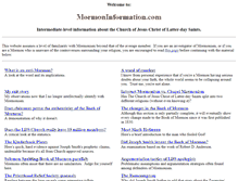Tablet Screenshot of mormoninformation.com